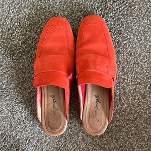 Free People Mules, Size 40 (run small), scarlet color